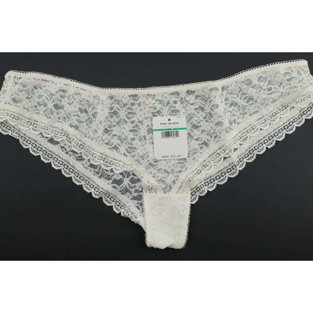 Free People Lace Panty Ivory Size L